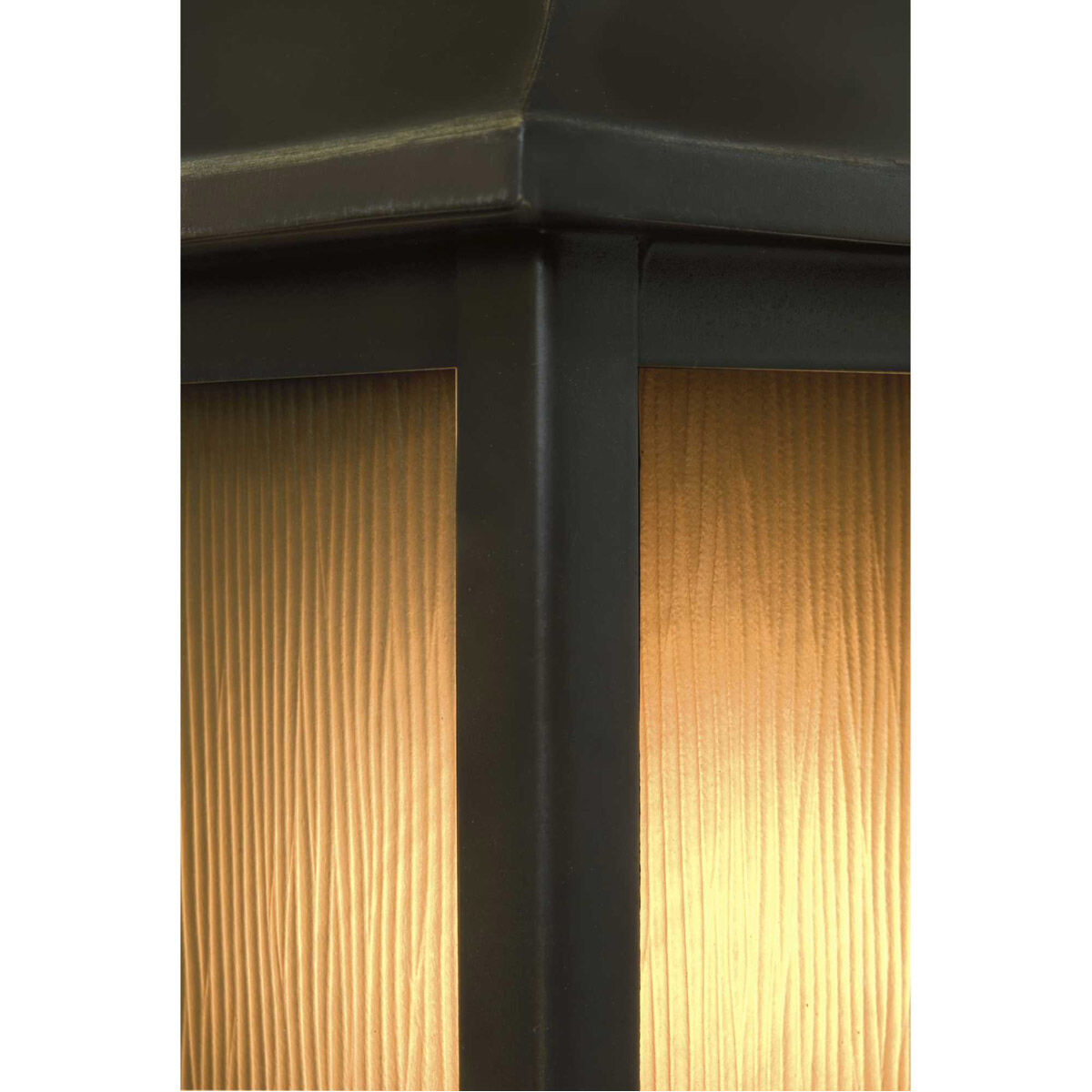 Jack 1 Light 14 inch Antique Bronze Outdoor Wall Lantern in Etched Umber Flax, Small